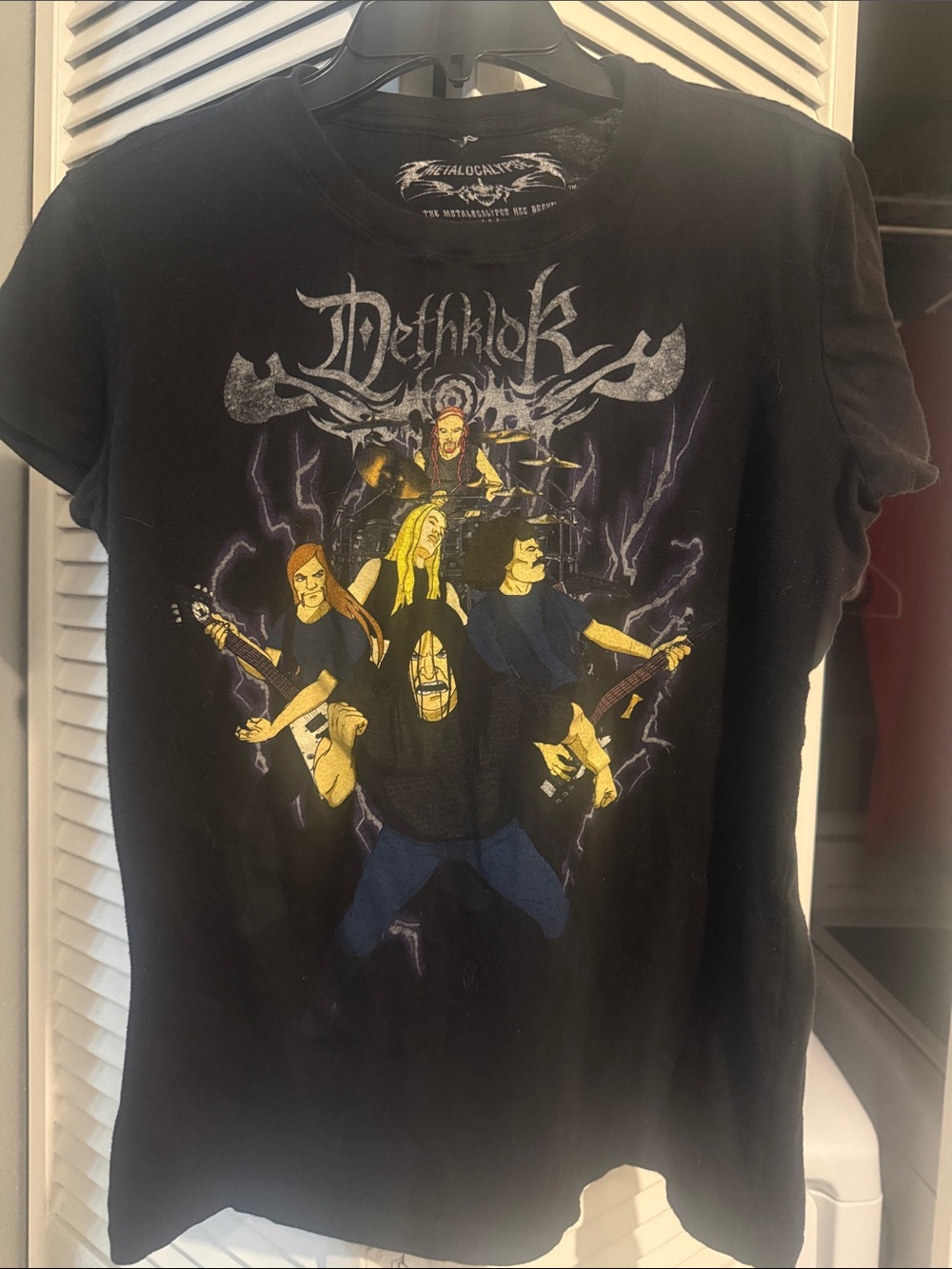 Dethklok Black Graphic Band Tee - Juniors Short Sleeve Shirt